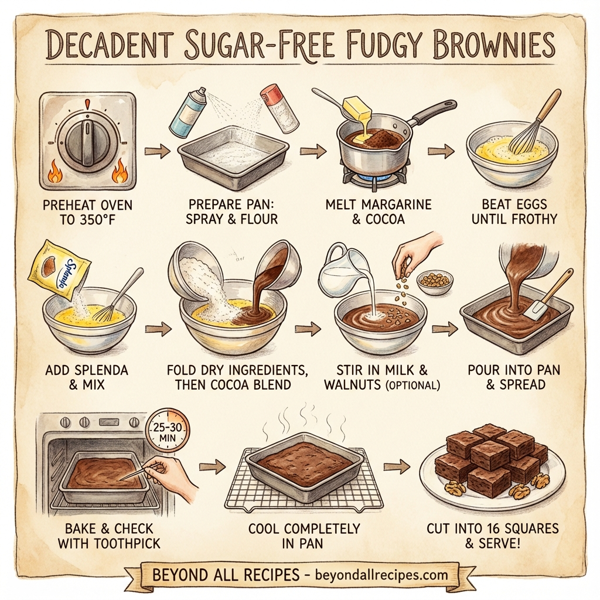 Decadent Sugar-Free Fudgy Brownies instructions