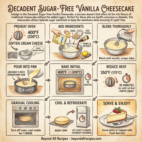 Decadent Sugar-Free Vanilla Cheesecake instructions