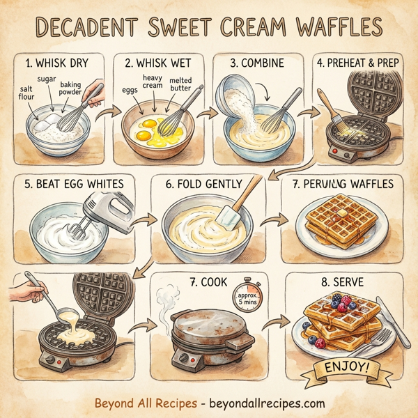 Decadent Sweet Cream Waffles instructions