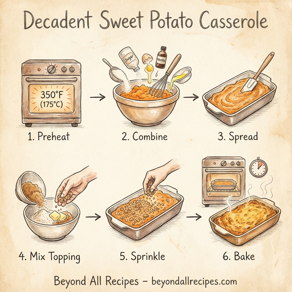 Decadent Sweet Potato Casserole instructions