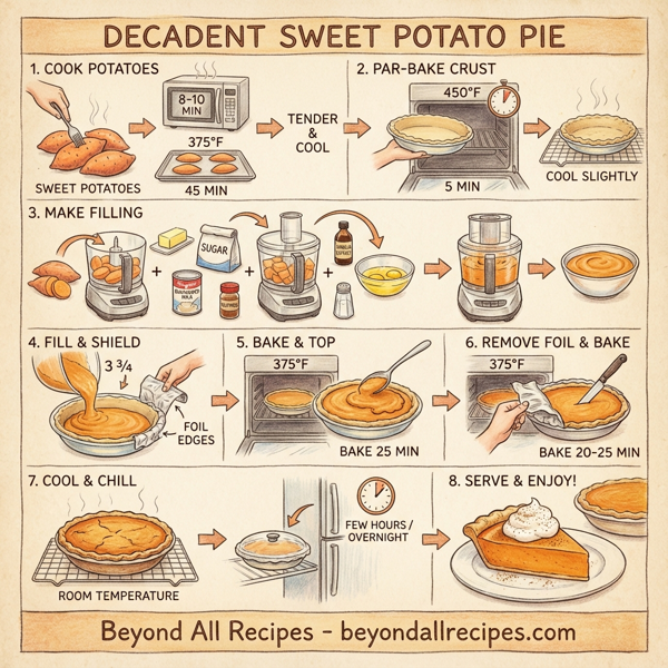 Decadent Sweet Potato Pie instructions
