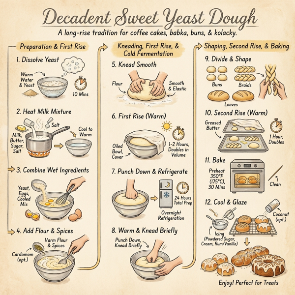 Decadent Sweet Yeast Dough instructions