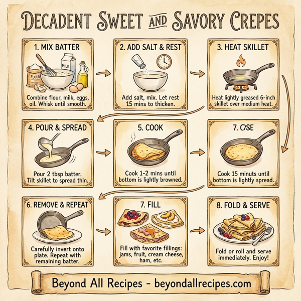 Decadent Sweet and Savory Crepes instructions