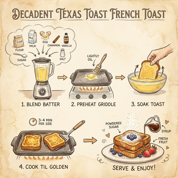 Decadent Texas Toast French Toast instructions