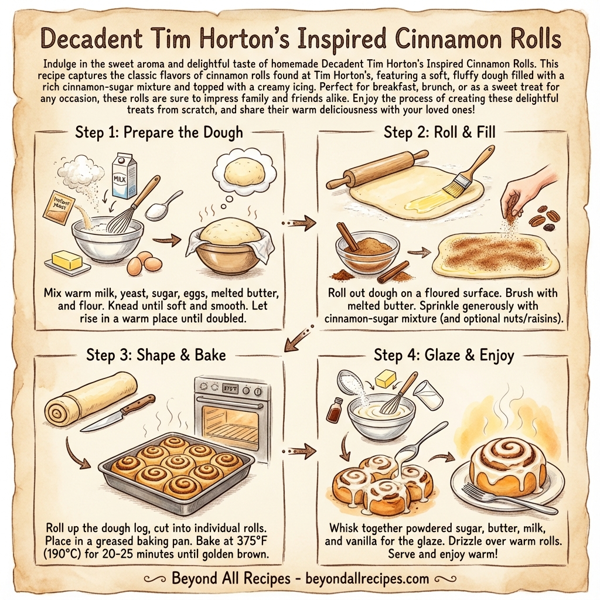 Decadent Tim Horton's Inspired Cinnamon Rolls instructions
