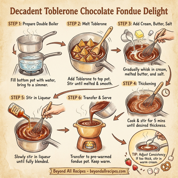 Decadent Toblerone Chocolate Fondue Delight instructions