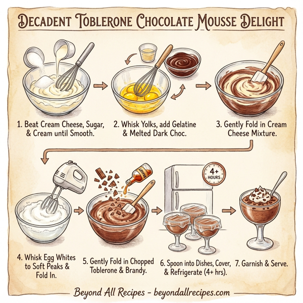 Decadent Toblerone Chocolate Mousse Delight instructions