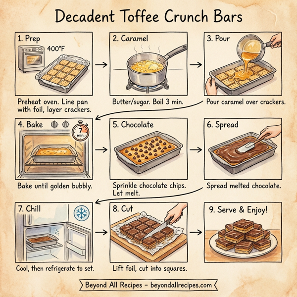 Decadent Toffee Crunch Bars instructions