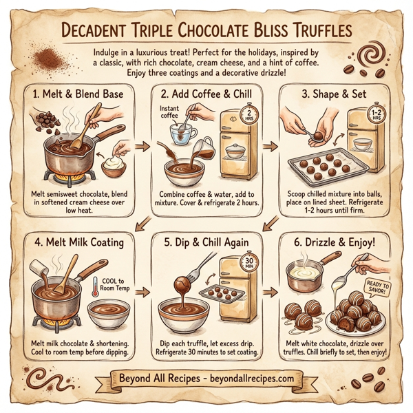 Decadent Triple Chocolate Bliss Truffles instructions