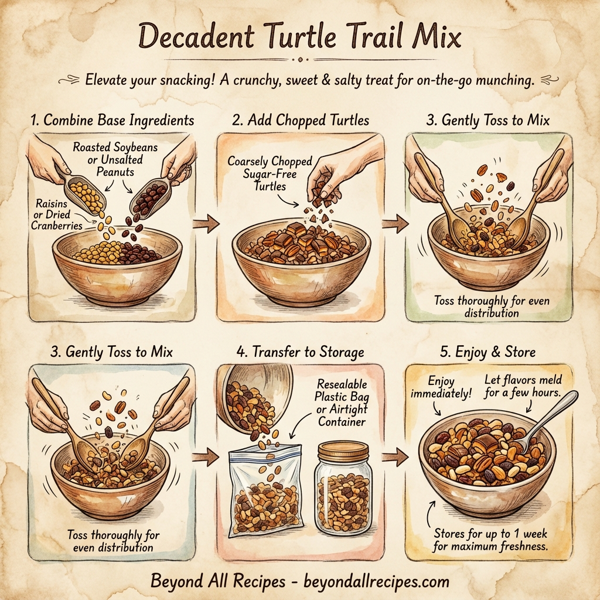 Decadent Turtle Trail Mix instructions