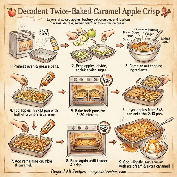 Decadent Twice-Baked Caramel Apple Crisp instructions