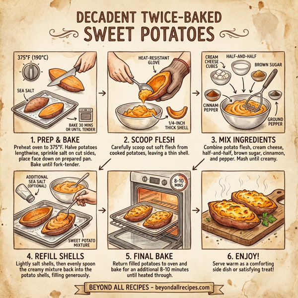 Decadent Twice-Baked Sweet Potatoes instructions