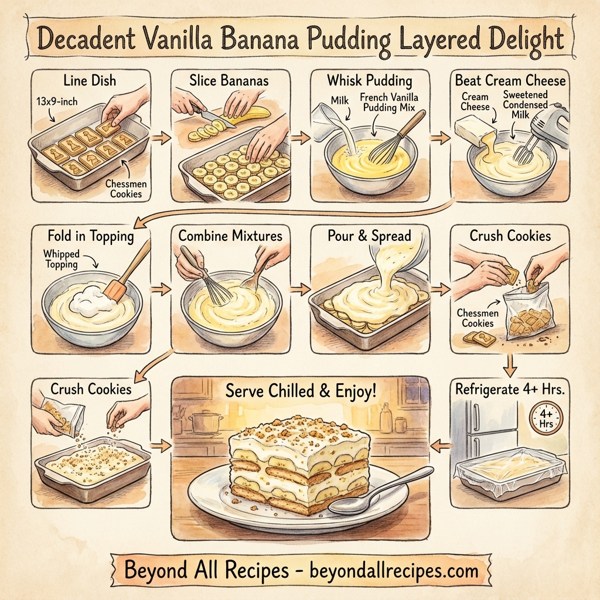Decadent Vanilla Banana Pudding Layered Delight instructions