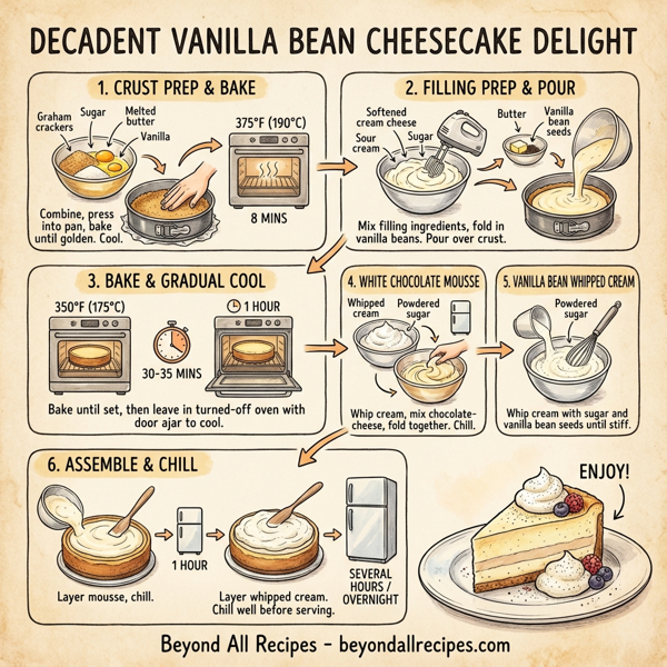 Decadent Vanilla Bean Cheesecake Delight instructions