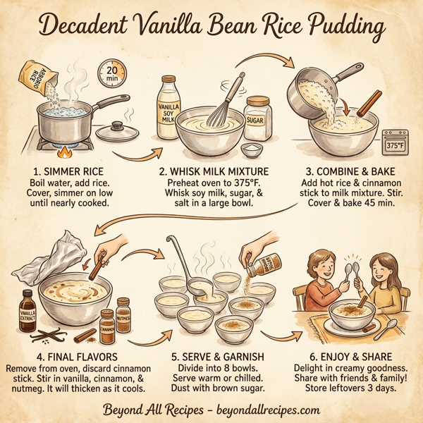Decadent Vanilla Bean Rice Pudding instructions