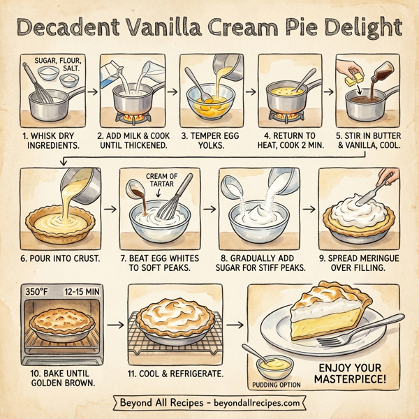Decadent Vanilla Cream Pie Delight instructions