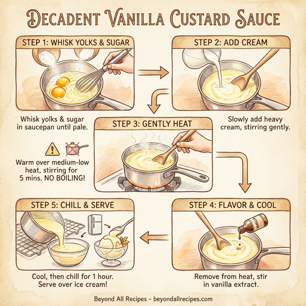 Decadent Vanilla Custard Sauce instructions
