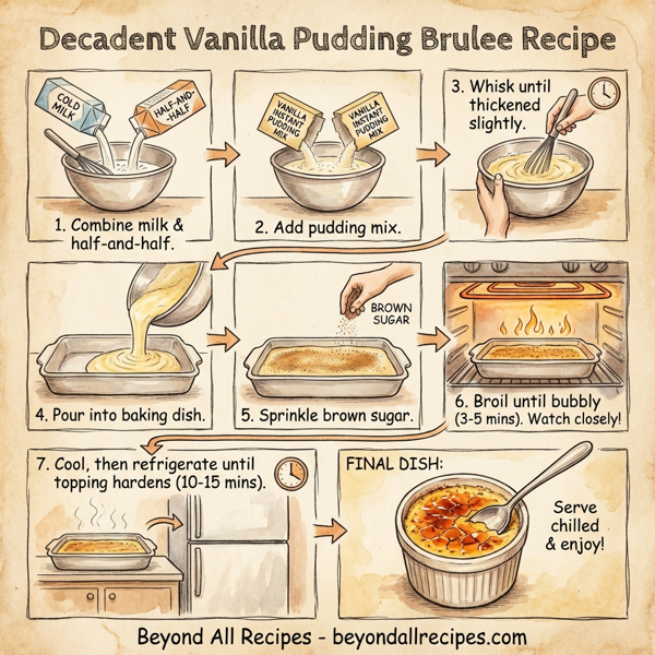 Decadent Vanilla Pudding Brulee instructions
