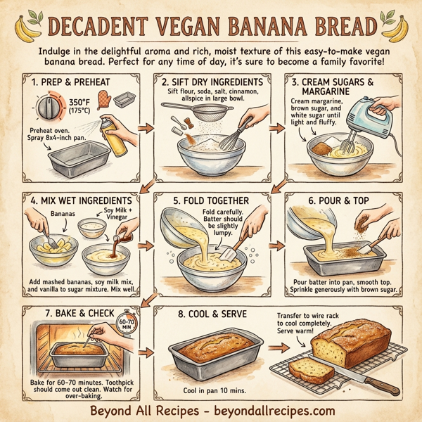 Decadent Vegan Banana Bread instructions