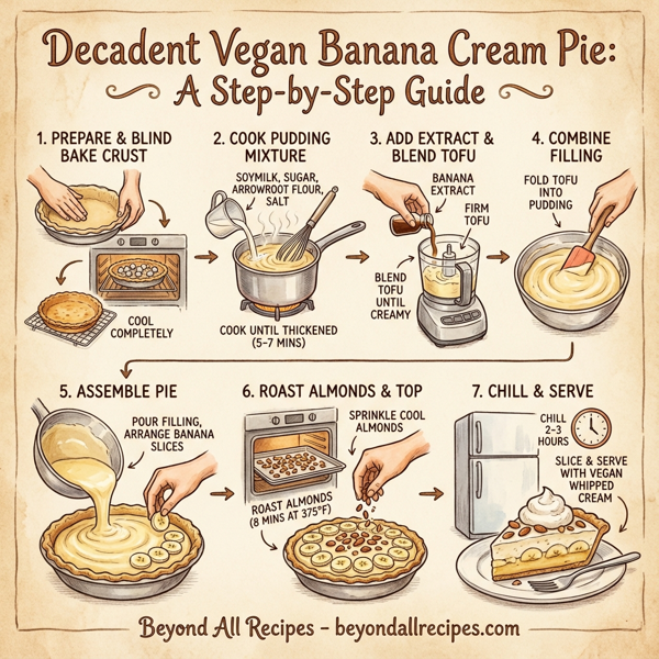 Decadent Vegan Banana Cream Pie instructions