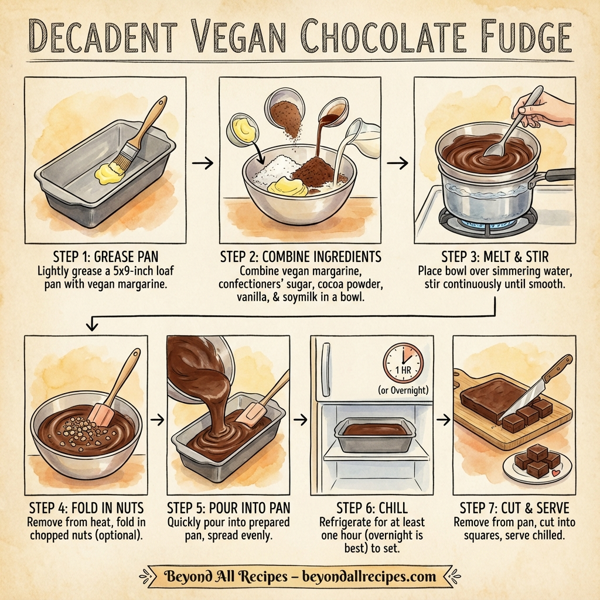 Decadent Vegan Chocolate Fudge instructions
