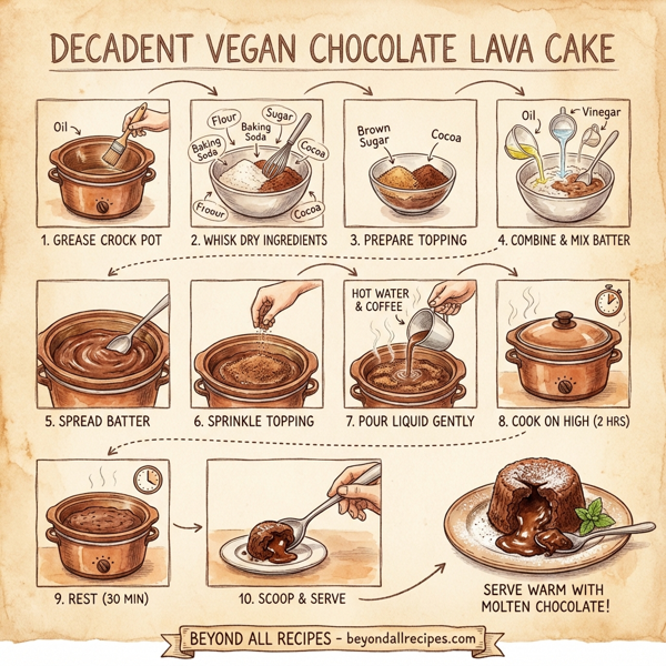 Decadent Vegan Chocolate Lava Cake instructions