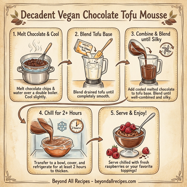Decadent Vegan Chocolate Tofu Mousse instructions