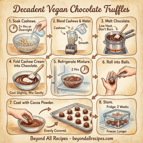 Decadent Vegan Chocolate Truffles instructions