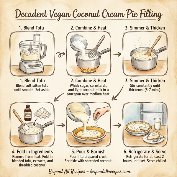 Decadent Vegan Coconut Cream Pie Filling instructions