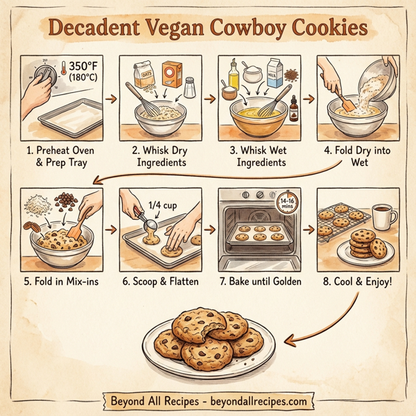 Decadent Vegan Cowboy Cookies instructions