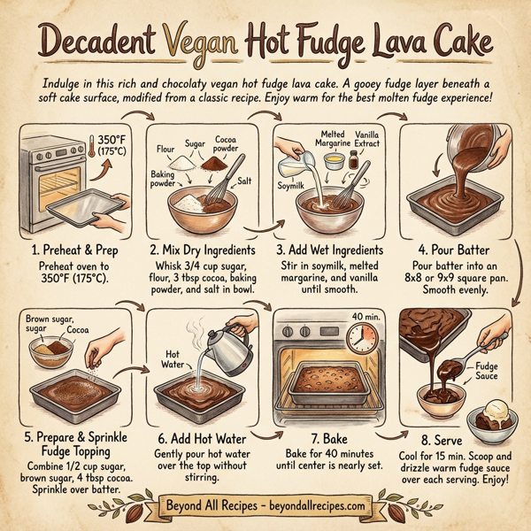 Decadent Vegan Hot Fudge Lava Cake instructions