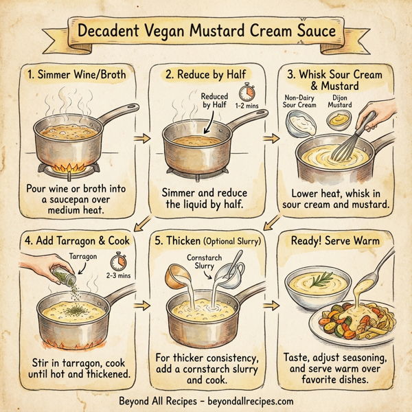 Decadent Vegan Mustard Cream Sauce instructions