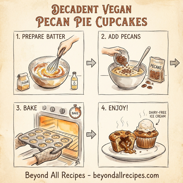 Decadent Vegan Pecan Pie Cupcakes instructions
