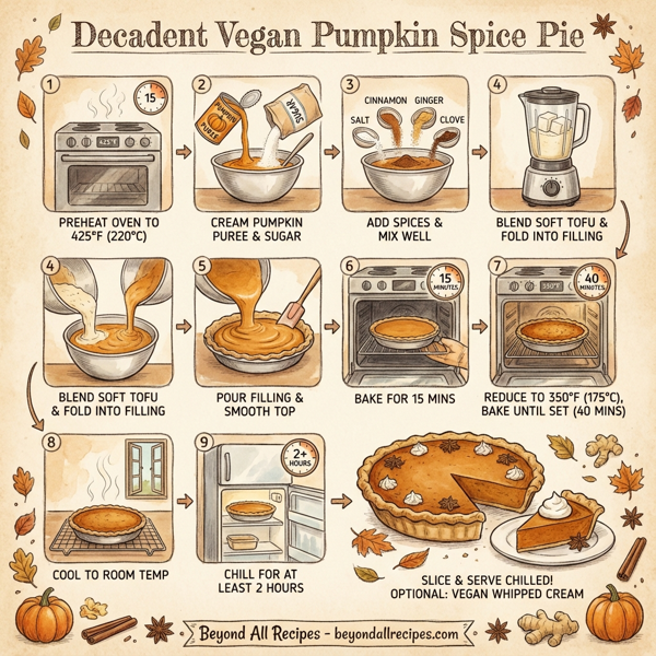 Decadent Vegan Pumpkin Spice Pie instructions