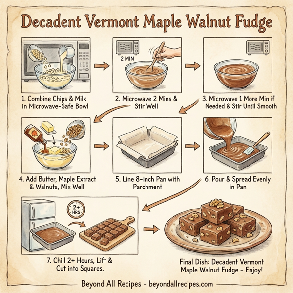 Decadent Vermont Maple Walnut Fudge instructions