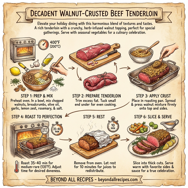 Decadent Walnut-Crusted Beef Tenderloin instructions
