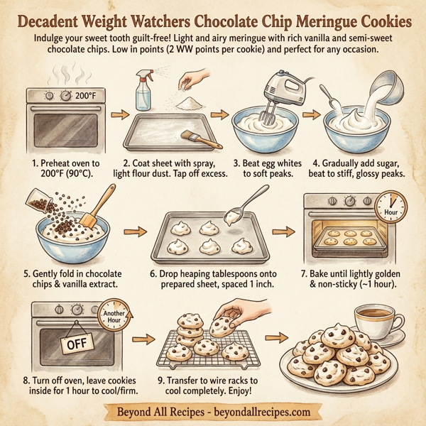Decadent Weight Watchers Chocolate Chip Meringue Cookies instructions