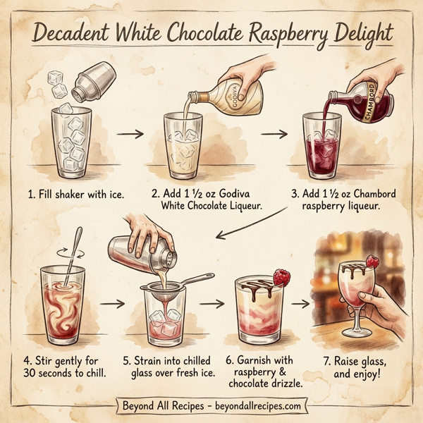 Decadent White Chocolate Raspberry Delight instructions