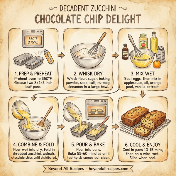 Decadent Zucchini Chocolate Chip Delight instructions