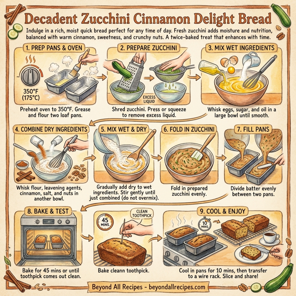 Decadent Zucchini Cinnamon Delight Bread instructions