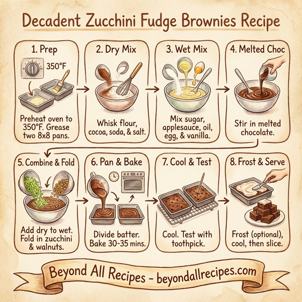 Decadent Zucchini Fudge Brownies instructions