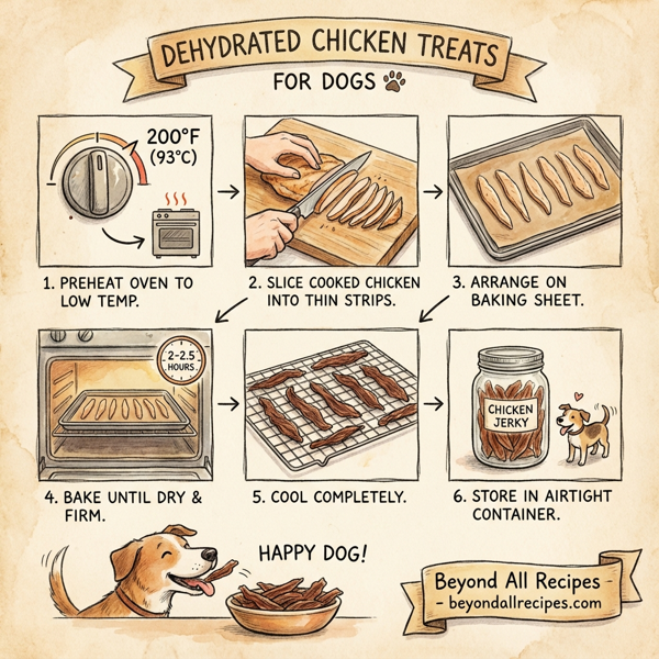 Dehydrated Chicken Treats for Dogs instructions