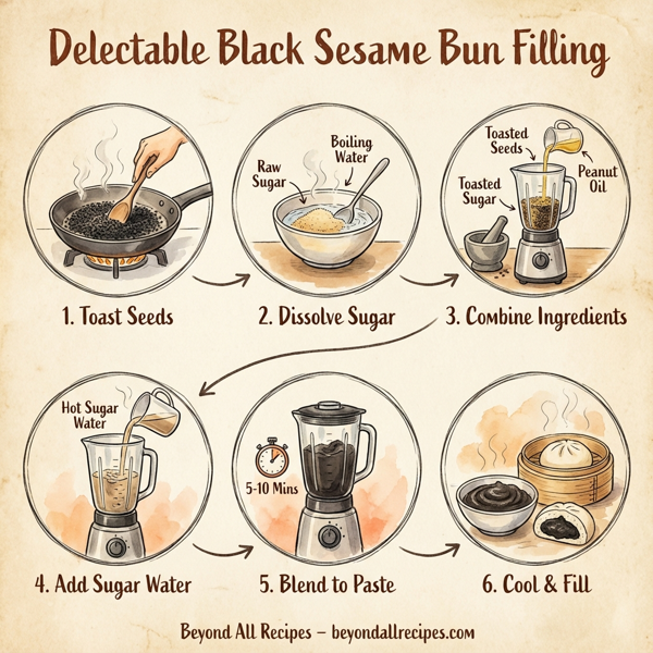 Delectable Black Sesame Bun Filling instructions