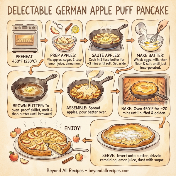Delectable German Apple Puff Pancake instructions