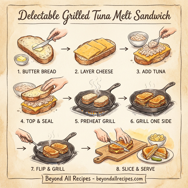 Delectable Grilled Tuna Melt Sandwich instructions