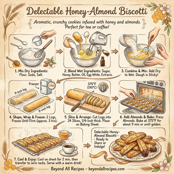 Delectable Honey-Almond Biscotti instructions