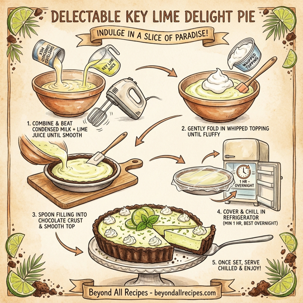 Delectable Key Lime Delight Pie instructions