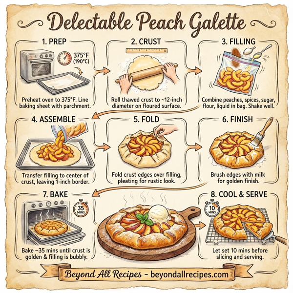 Delectable Peach Galette instructions