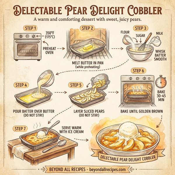 Delectable Pear Delight Cobbler instructions