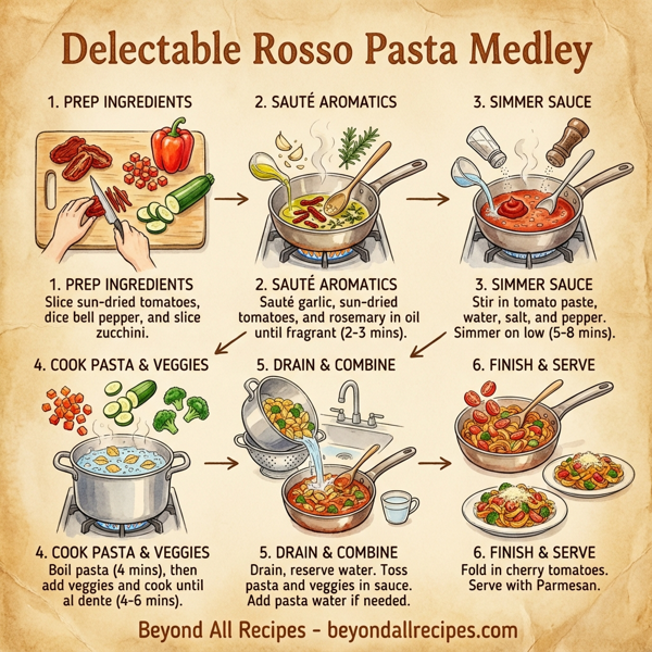 Delectable Rosso Pasta Medley instructions